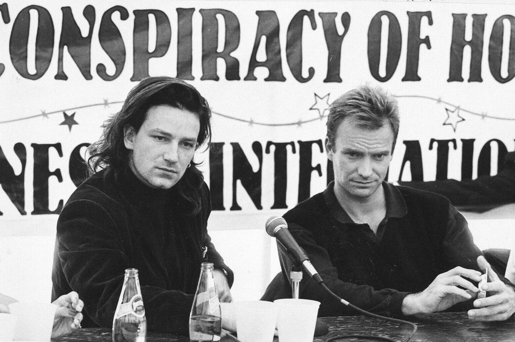 1996: Bono and Sting